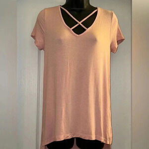 Pink Rose Short Sleeve Top